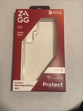 Crystal Palace Ultra Slim Clear Case for Samsung Galaxy S24 - ZAGG NWT